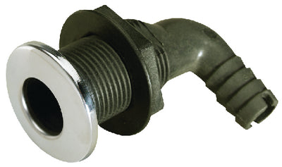 STAINLESS STEEL COVERED 90&deg; THRU-HULL (SEACHOICE)