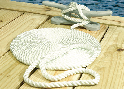 3-STRAND TWISTED NYLON DOCK LINE (SEACHOICE)