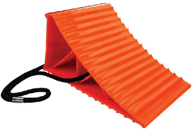 WHEEL CHOCK WITH ROPE (SEACHOICE)