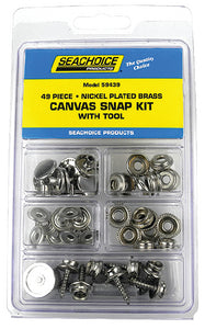 CANVAS SNAP KIT WITH TOOL - 49 PIECE (SEACHOICE)