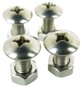 MACHINE SCREWS & NUTS FOR LICENSE PLATE (SEACHOICE)