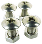 MACHINE SCREWS & NUTS FOR LICENSE PLATE (SEACHOICE)