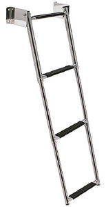 TELESCOPING TRANSOM MOUNT LADDER - STAINLESS STEEL (SEACHOICE)
