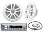 MARINE BLUETOOTH®/MP3/AM/FM STEREO PACKAGE W/SPEAKERS & ANTENNA (SEACHOICE)