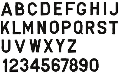 3" GOTHIC LETTERS & NUMBERS (SEACHOICE)