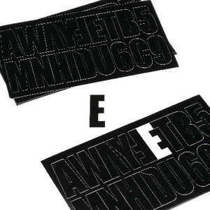 3-1/4" LETTER & NUMBER KITS (SEACHOICE)
