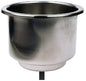 STAINLESS STEEL RECESSED DRINK HOLDER WITH LED LIGHT (SEACHOICE)