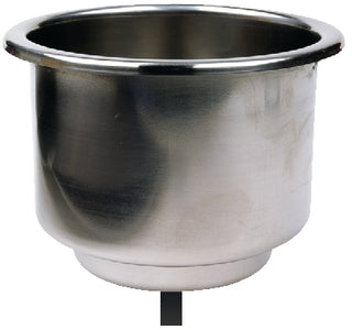STAINLESS STEEL RECESSED DRINK HOLDER (SEACHOICE)