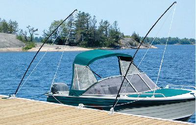 MOORING WHIP BLACK 12' PAIR