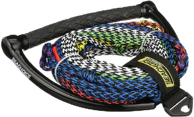 75' MULTI-SECTION WATER SKI OR WAKEBOARD ROPE WITH 13" HANDLE (SEACHOICE)