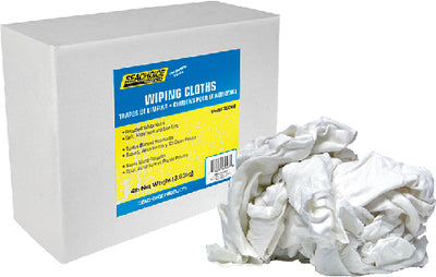 RECYCLED WHITE KNITS WIPING CLOTHS (SEACHOICE)