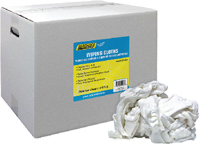 RECYCLED WHITE KNITS WIPING CLOTHS (SEACHOICE)