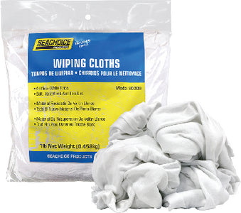 NEW WHITE KNITS WIPING CLOTHS (SEACHOICE)