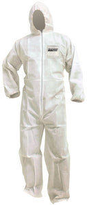 POLY DISPOSABLE COVERALLS WITH HOOD (SEACHOICE)