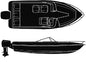 SEMI-CUSTOM V-HULL RUNABOUT O/B - BOAT COVER (SEACHOICE)