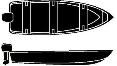 SEMI-CUSTOM V-HULL FISHING/WIDE SERIES - COVER (SEACHOICE)