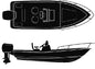 SEMI-CUSTOM V-HULL CENTER CONSOLE - BOAT COVER (SEACHOICE)