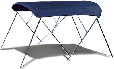 54" HIGH 4 BOW ROUND TUBE FULLY ASSEMBLED BIMINI TOP (CARVER COVERS)