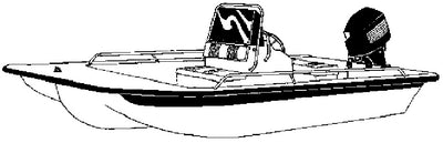 CENTER CONSOLE BAY STYLE FISHING WITH SHALLOW DRAFT HULL (CARVER COVERS)