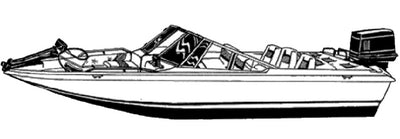 FISH & SKI WITH WALK-THRU WINDSHIELD (CARVER COVERS)
