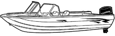 ALUMINUM FISHING WITH HIGH WINDSHIELD – MOUNTED FORWARD (CARVER COVERS)
