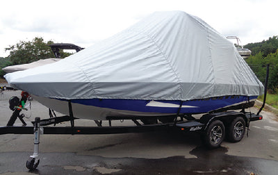 TOURNAMENT SKI BOATS W/WIDE OR PICKLE FORK BOW & SWIM PLATFORM - OVER-THE-TOWER COVER (CARVER COVERS)