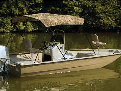 54" HIGH 3 BOW FULLY ASSEMBLED CAMO BIMINI TOP W/BLACK FRAME (CARVER)