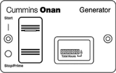 CONTROL PANEL FOR GASOLINE AND LP VAPOR GENERATORS (ONAN)