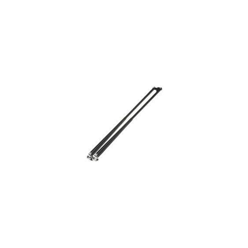 W38 Wiper Arm, 24-35" (609-900mm) SS, Black w/washing jet