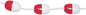 RED / WHITE ROPE FLOAT (CAL-JUNE)