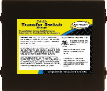 30A TRANSFER SWITCH (GO POWER)