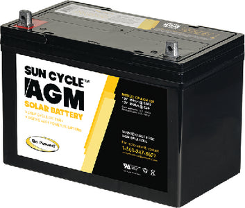 SUN CYCLE AGM SOLAR BATTERY (GO POWER)