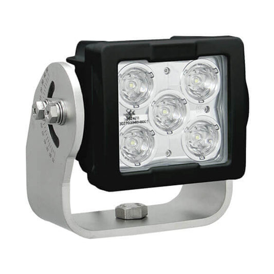 Imtra Offshore 5-LED Marine Deck Light 11-65VDC, 35W, 25°, Black Finish, IP68/69K