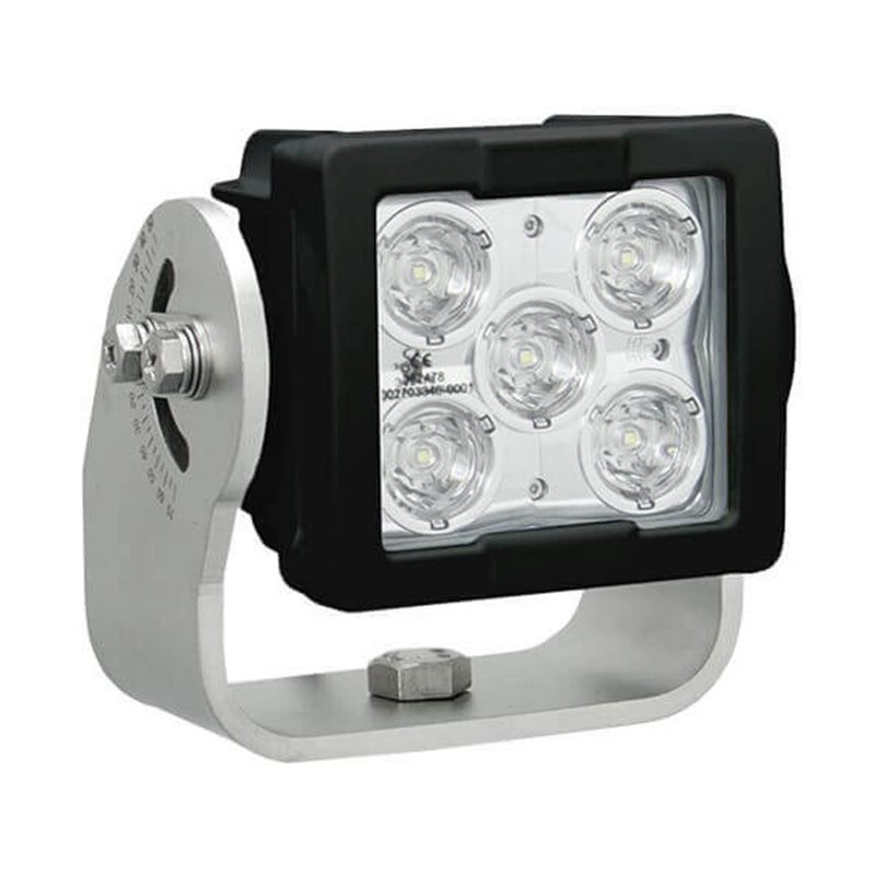 Imtra Offshore 5-LED Marine Deck Light 11-65VDC, 35W, 40°, Black Finish, IP68/69K