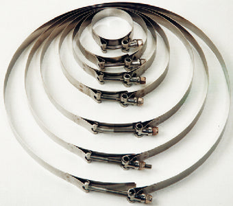 STAINLESS STEEL T-BOLT CLAMPS (TRIDENT HOSE)
