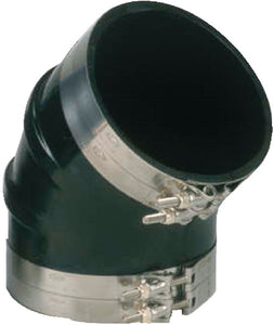BLACK RUBBER 45° ELBOW (TRIDENT HOSE)