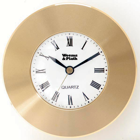 Brass Clock Chartweight UNITED STATES NAVY           (text and star printed in navy blue) HONOR,COURAGE,COMMITMENT