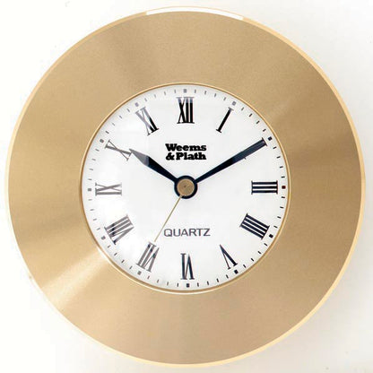 Brass Clock Chartweight UNITED STATES NAVY           (text and star printed in navy blue) HONOR,COURAGE,COMMITMENT