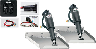 EDGE MOUNT ELECTRIC TRIM TAB KIT W/SWITCH-12 VOLT (LENCO)