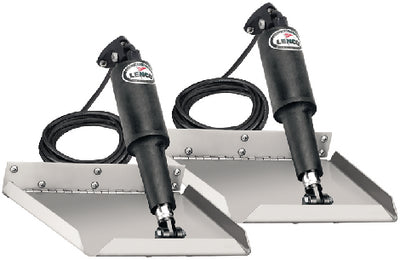 EDGE MOUNT ELECTRIC TRIM TAB KIT-12 VOLT - W/ ELECTRO-POLISHED BLADES (LENCO)