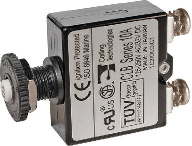 PUSH BUTTON RESET-ONLY CLB CIRCUIT BREAKER (BLUE SEA SYSTEMS)