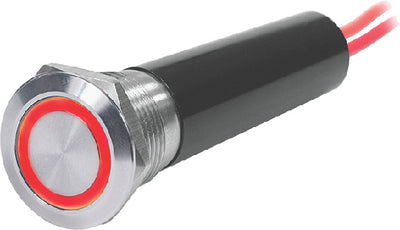 20A PUSH BUTTON LED RING SWITCH (BLUE SEA)