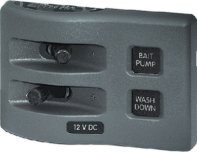WEATHERDECK™ WATER RESISTANT SWITCH ONLY BREAKER PANEL (BLUE SEA SYSTEMS)