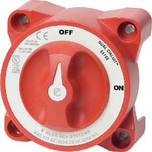 E  SERIES DUAL CIRCUIT BATTERY SWITCH (BLUE SEA SYSTEMS)