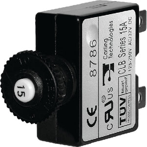 PUSH BUTTON RESET-ONLY CLB CIRCUIT BREAKER (BLUE SEA SYSTEMS)