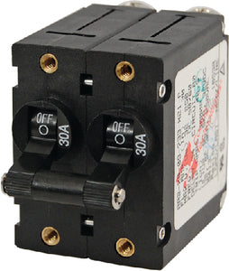 A-SERIES DOUBLE POLE AC/DC CIRCUIT BREAKER (BLUE SEA SYSTEMS)