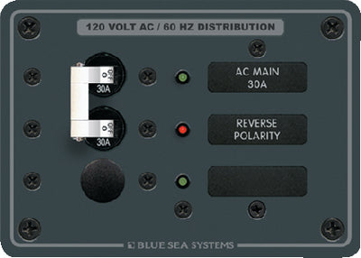 AC MAIN & 1 POSITION PANEL (BLUE SEA SYSTEMS)