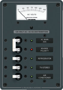 AC MAIN & 3 POSITION PANEL (BLUE SEA SYSTEMS)