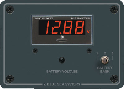 DC DIGITAL VOLTMETER PANEL (BLUE SEA SYSTEMS)