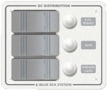 WATER RESISTANT DC CIRCUIT BREAKER PANELS (BLUE SEA SYSTEMS)